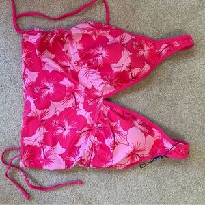 Girls' Pink Floral Tankini Top - Kids Swim
